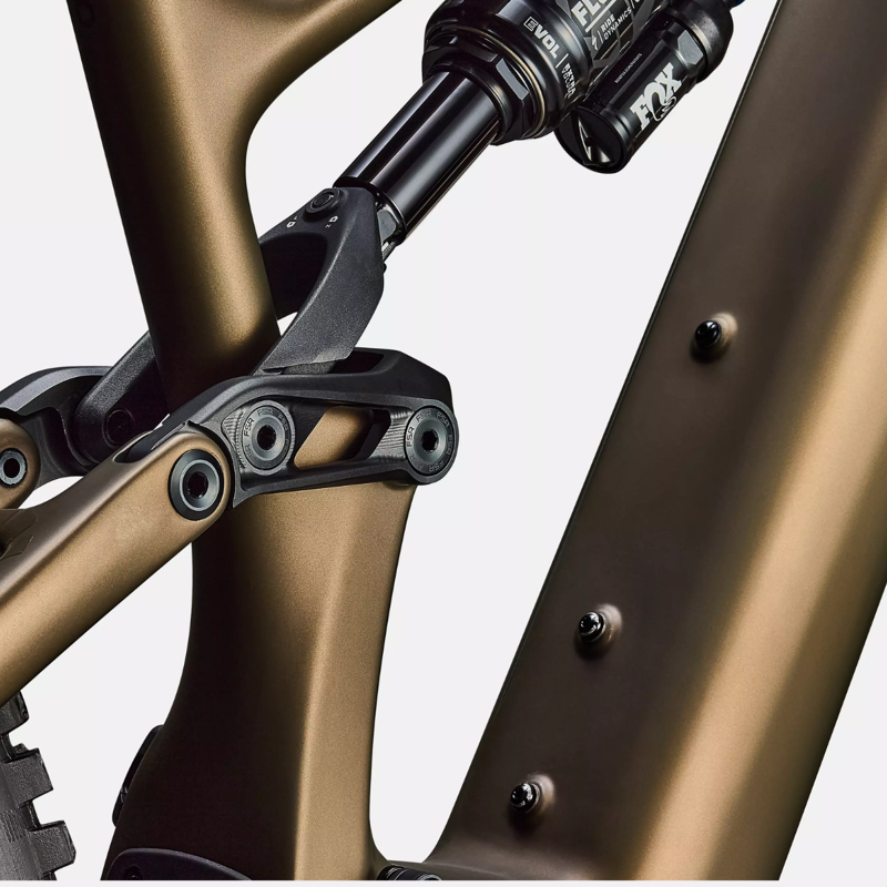 Specialized Levo 4 Expert E.Mountain Bike - Satin Burnt Gold Metallic/ Doppio-7