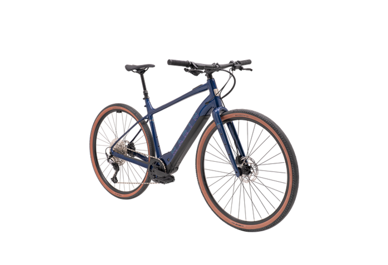 Marin DSX E Flat Bar Gravel Hybrid E.Bike - Gloss Dark Blue-1