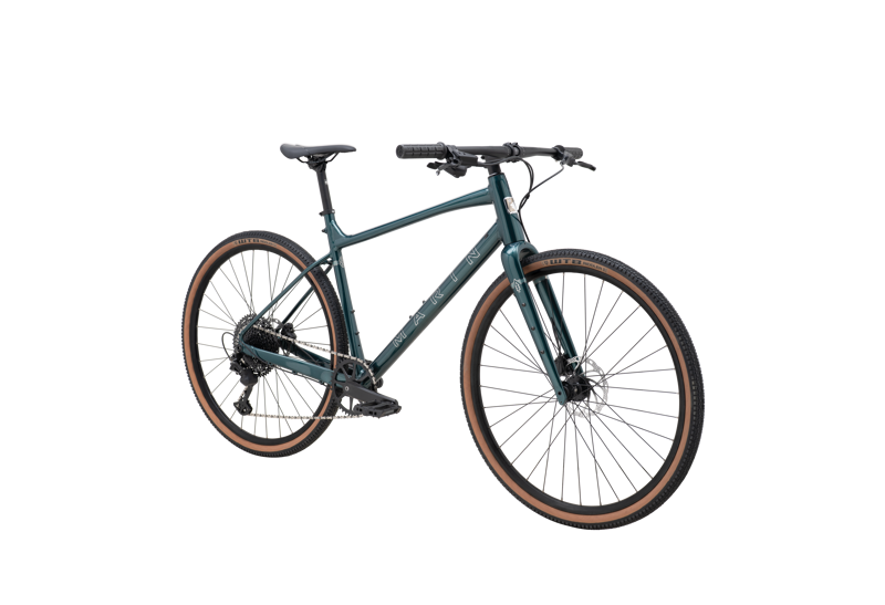Marin DSX 1 Flat Bar Gravel Bike - Gloss Green/ Silver-1