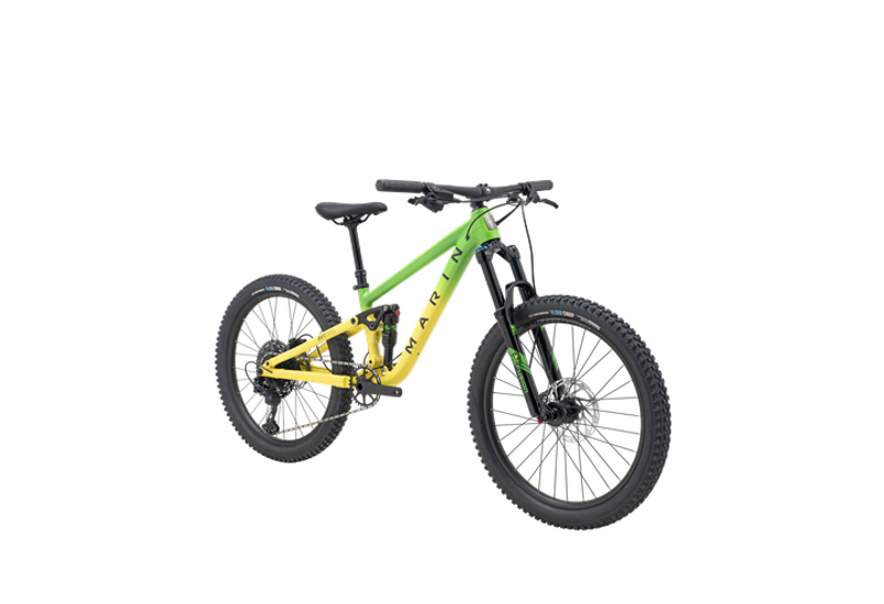 Marin Rift Zone 26 KIds Full Suspension Mountain Bike - Gloss Green/ Yellow-2