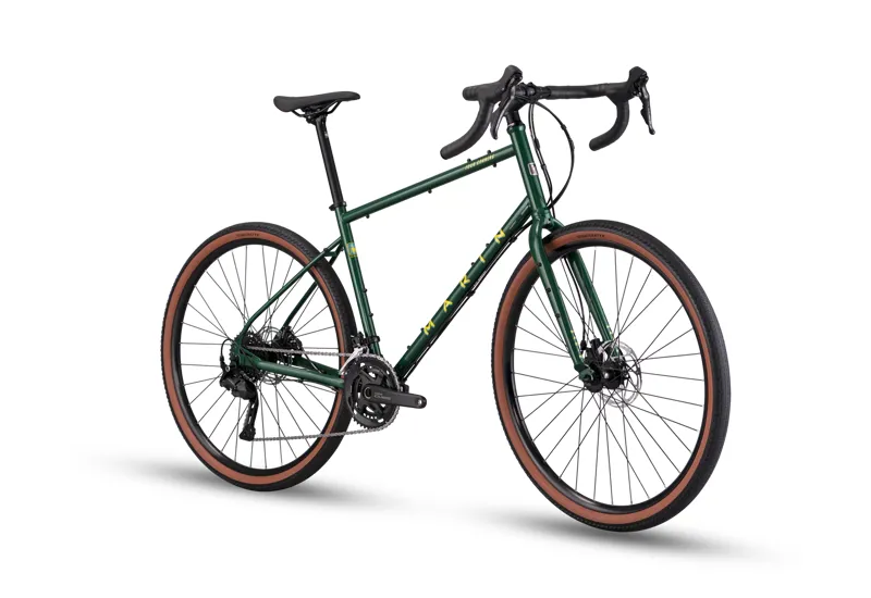 Marin Four Corners 1 Gravel Bike - Gloss Green/ Yellow-1