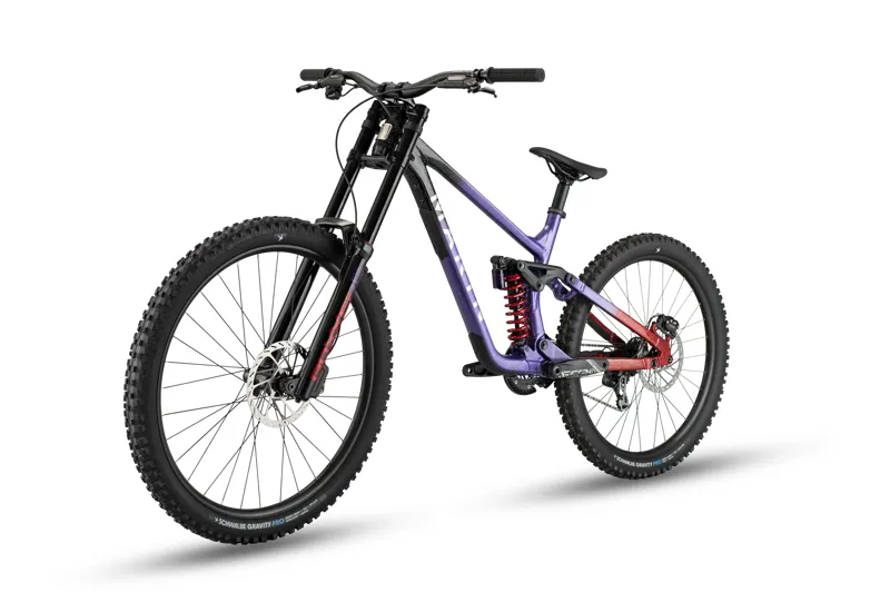 Marin Quake 29 Downhill Mountain Bike - Gloss Black/ Purple/ Red-2
