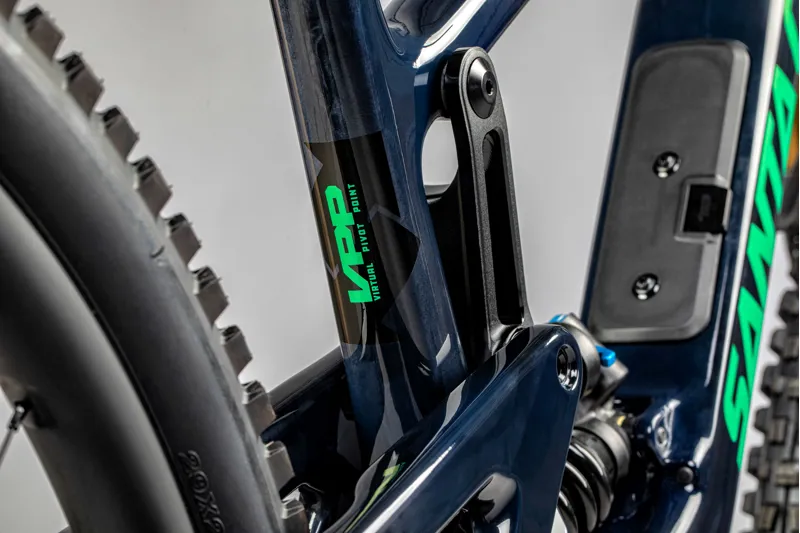 Santa Cruz Megatower C V2 S Kit - Gloss Translucent Blue-3