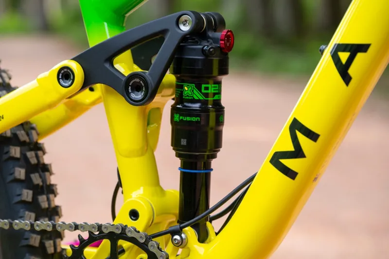 Marin Rift Zone 26 KIds Full Suspension Mountain Bike - Gloss Green/ Yellow-6