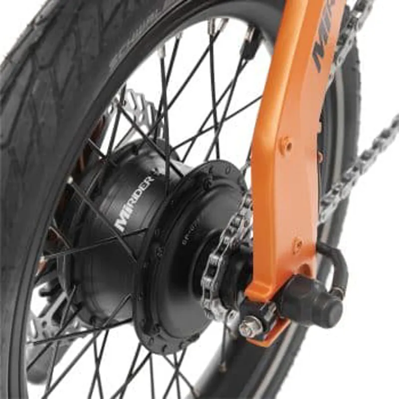 MiRiDER One 16 Folding E-Bike - Ember Orange-4