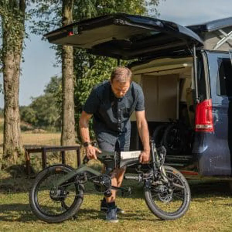 Mirider 20 Compact Folding E.Bike - Aurora Green-5