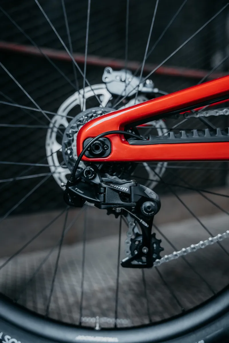 Nukeproof Dissent Carbon Pro 297 GXDH Downhill Bike - Red/ Black-2