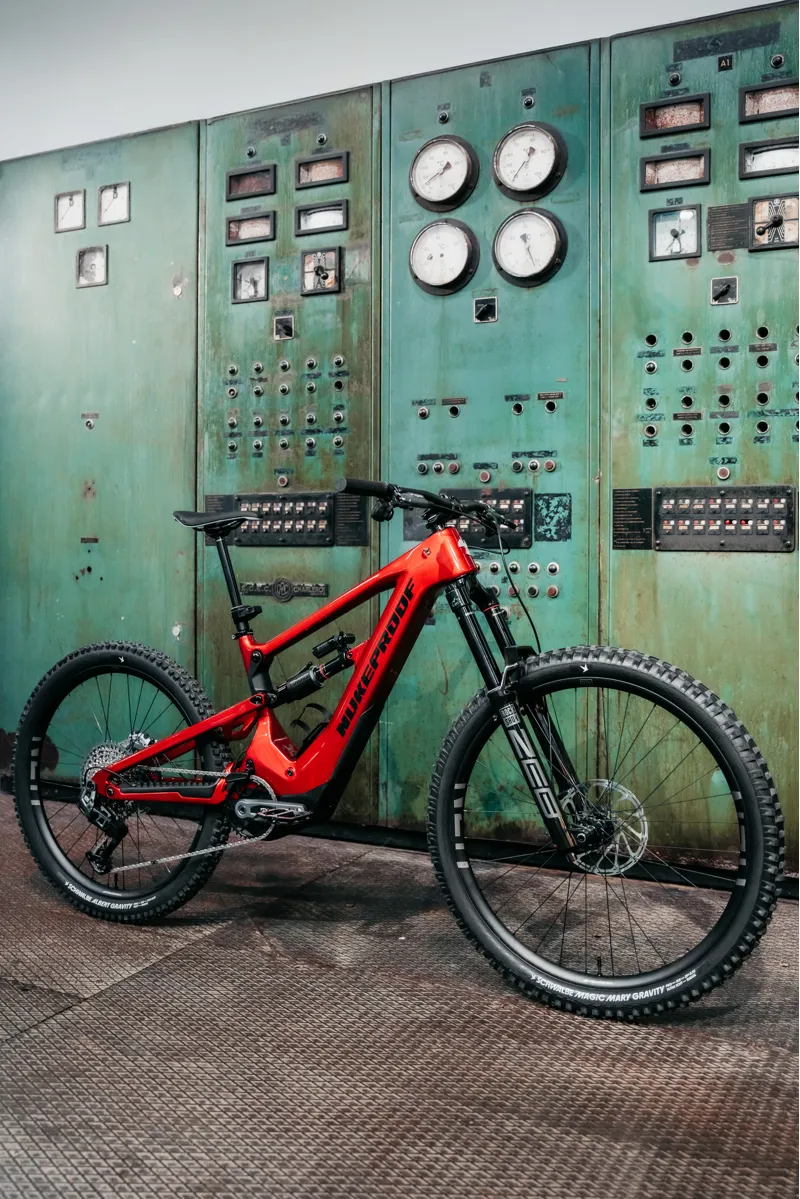 Nukeproof Megawatt Carbon 297 Pro T-GX E.MTB - Gloss Red/ Black-3