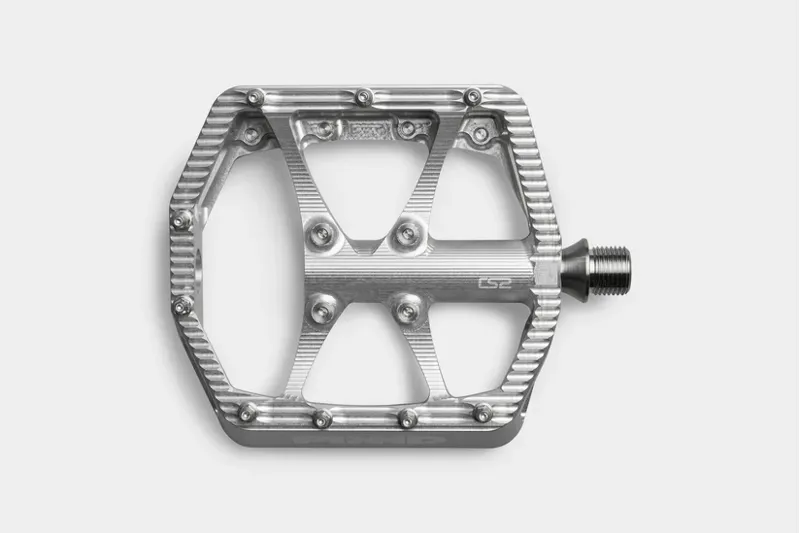 Pinnd CS2 Flat Pedals - Natural Silver-1