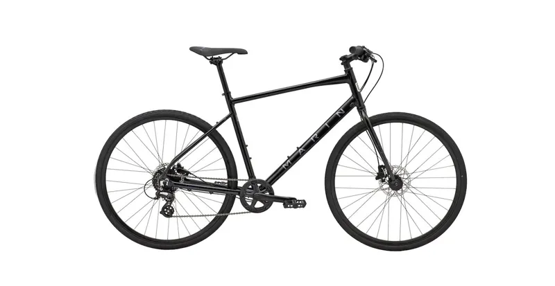 Marin Presidio 1 Hybrid Bike - Gloss Metallic Black/ Charcoal/ Blue