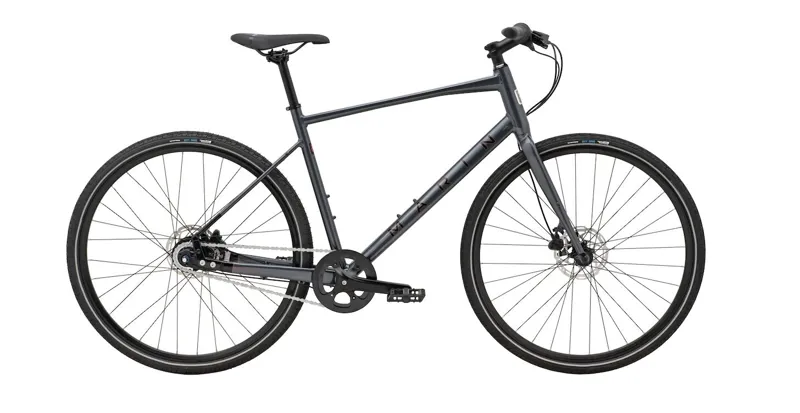 Marin Presidio 2 Hybrid Bike - Gloss Charcoal/ Black/ Black Red