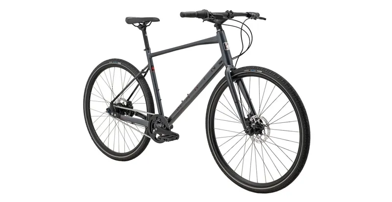 Marin Presidio 2 Hybrid Bike - Gloss Charcoal/ Black/ Black Red-1
