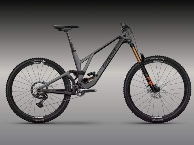 Ghost Poacha Pro All Mountain Bike - Matte Gray Slab/ Black