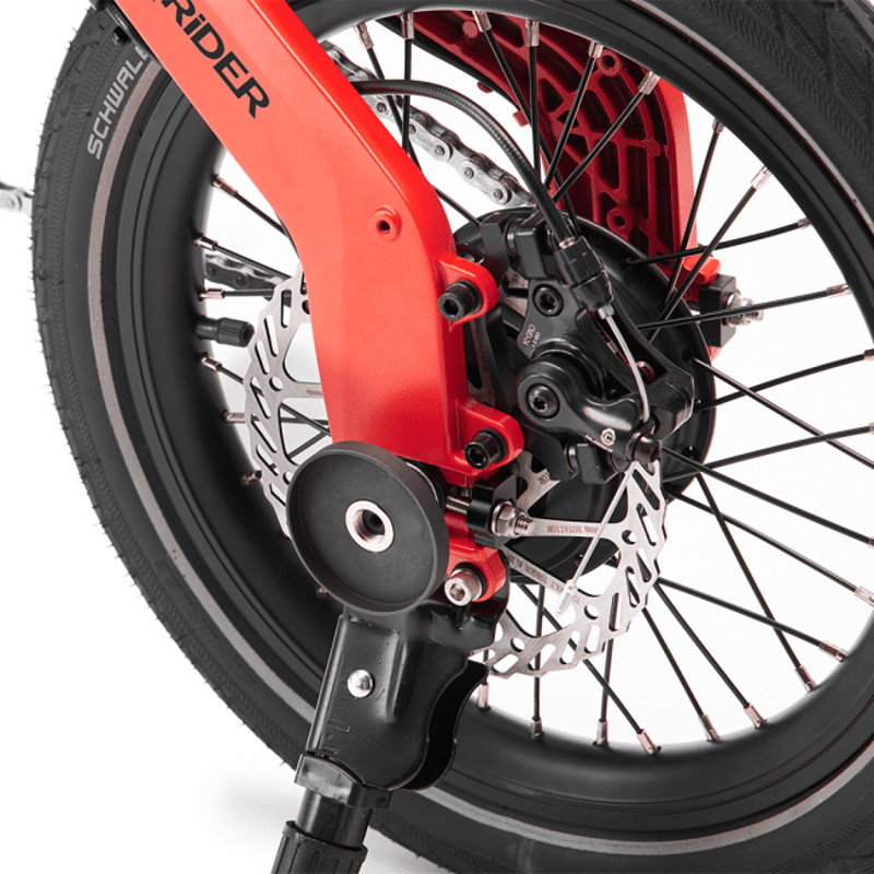 MiRiDER One 16 Folding E-Bike - Eclipse Red-4