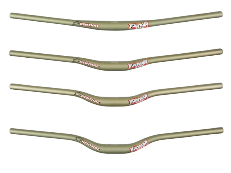 Renthal Fatbar Lite 35 Alloy Riser Handlebars - Gold