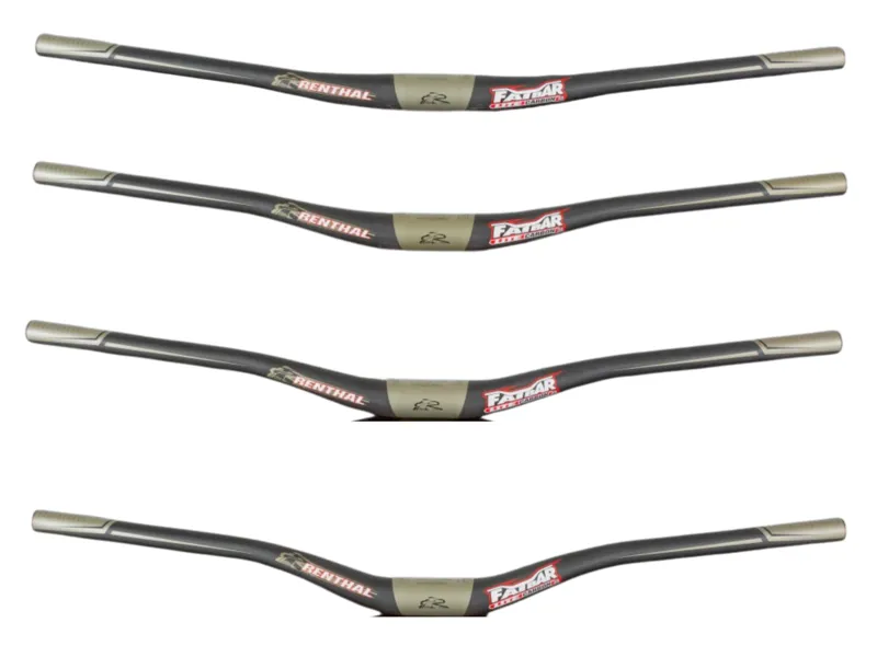 Renthal Fatbar Lite 35 Carbon Riser Handlebars - Black/ Gold