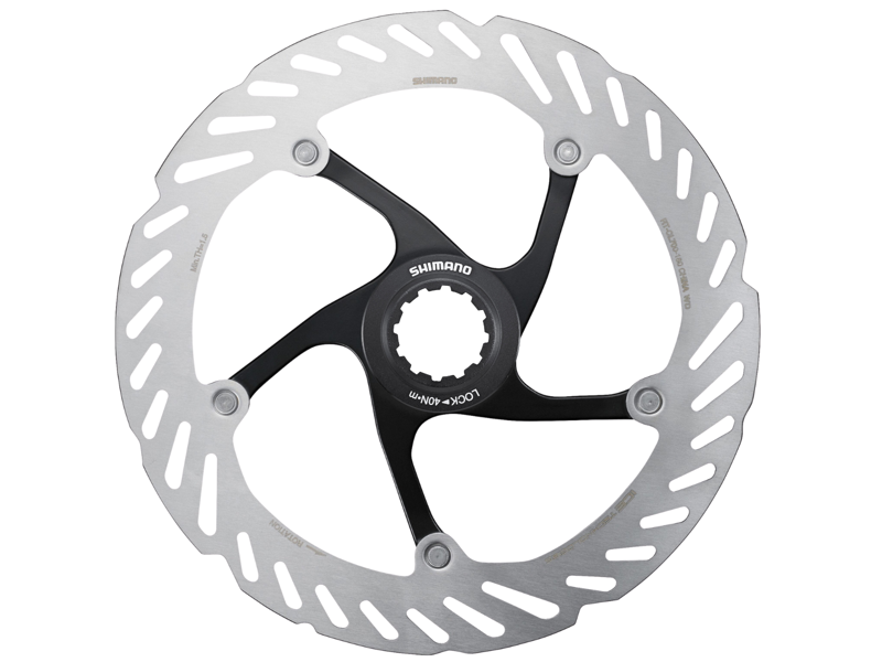 Shimano CL-700 Icetec Centerlock Disc Rotors Internal Lockring - Silver/ Black-3