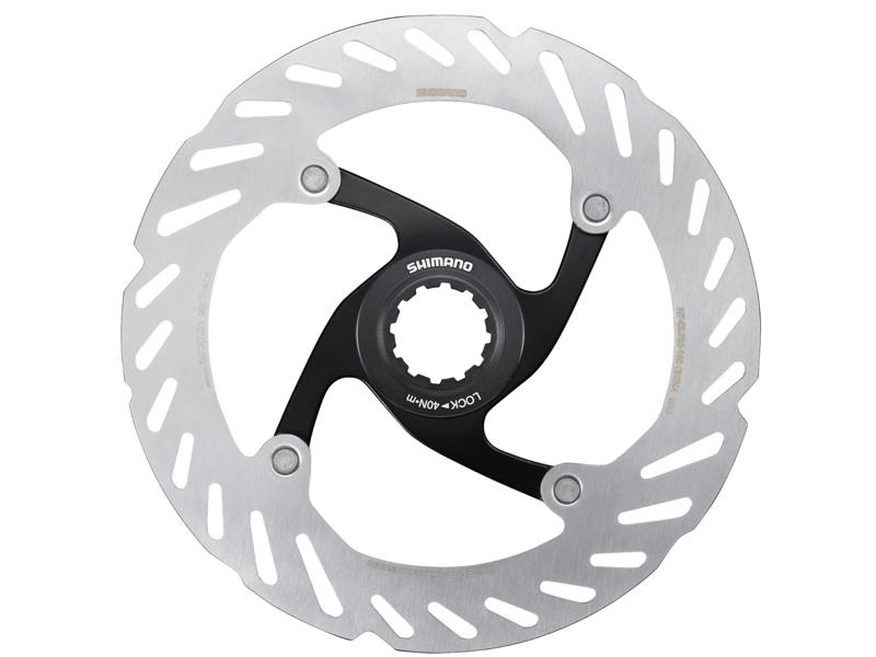 Shimano CL-700 Icetec Centerlock Disc Rotors Internal Lockring - Silver/ Black-2