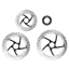 Shimano RT-CL800 Ice Tech Freeza Centerlock Rotors - External Lockring - Silver/ Black