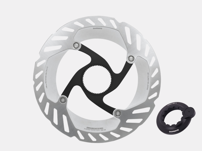 Shimano RT-CL800 Ice Tech Freeza Centerlock Rotors - Internal Lockring - Silver/ Black-3