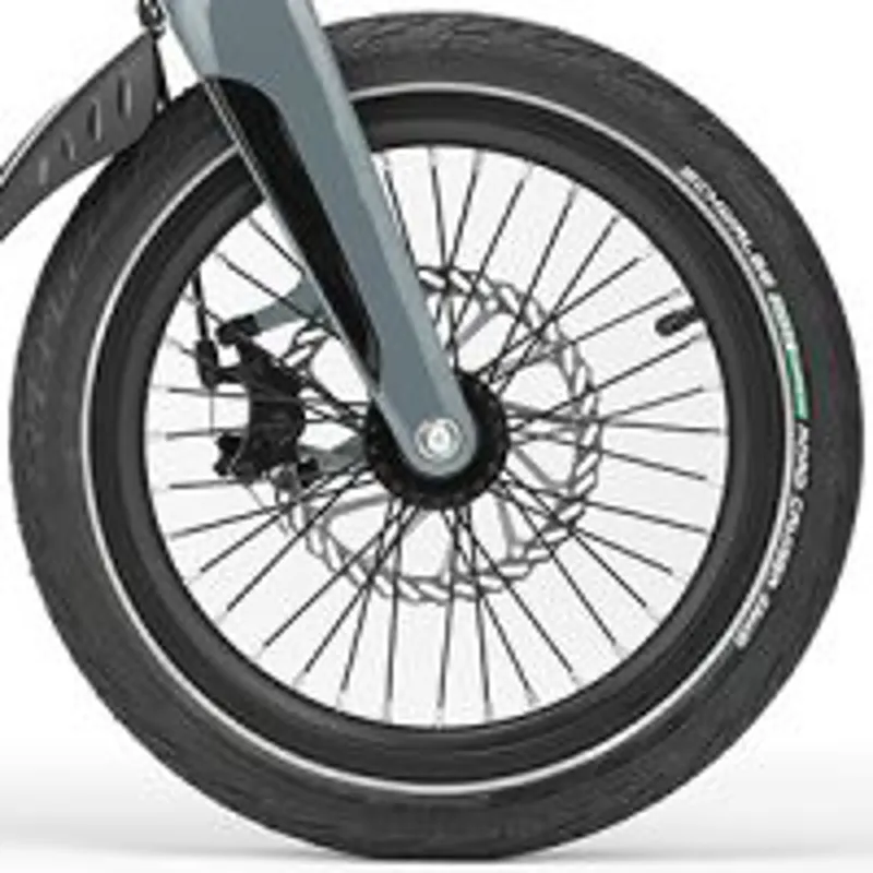MiRiDER One 16 Folding E-Bike - Platinum Silver-2
