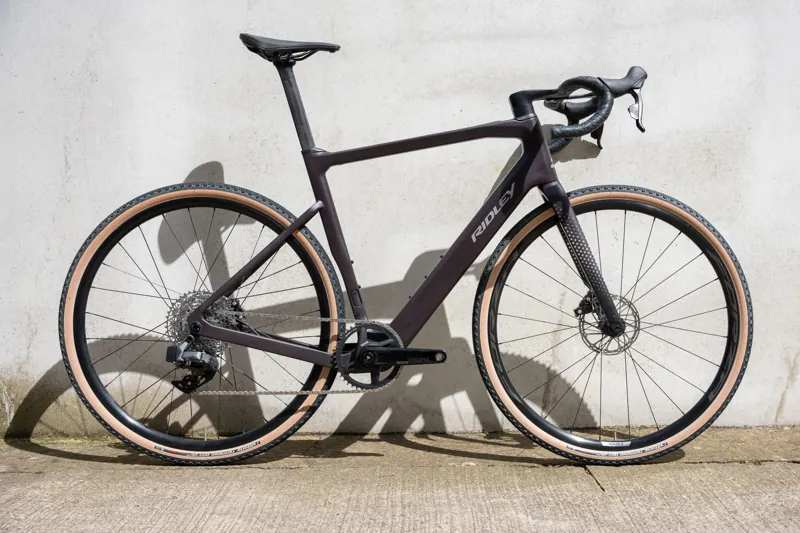 Ridley E-Grifn 105 2x12 E.Road Bike - Matt Dark Plum Metallic-1