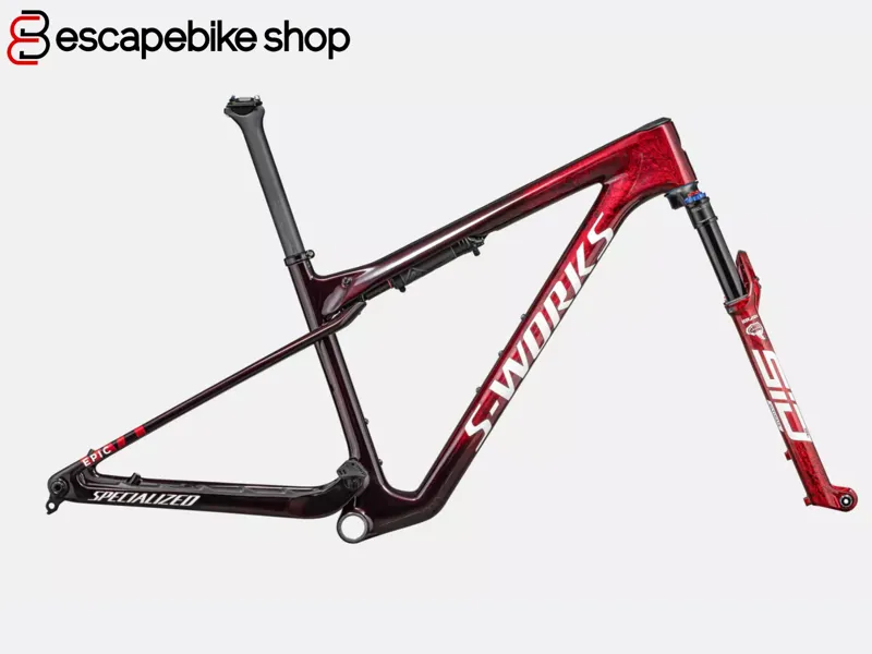 S-Works Epic World Cup Suspension Mountain Bike Frame - Gloss Red Tint