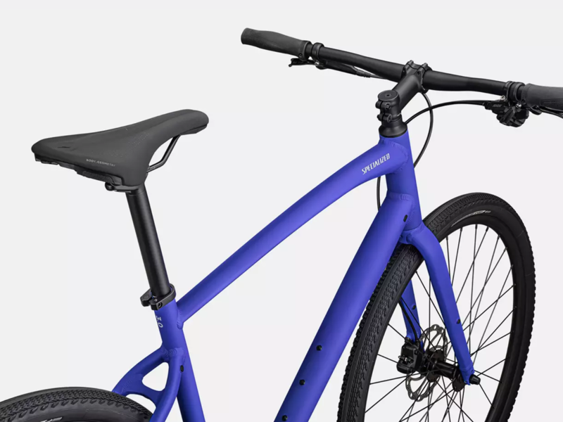 Specialized Sirrus X 3.0 Hybrid Bike - Gloss Sapphire/ White/ Green-3