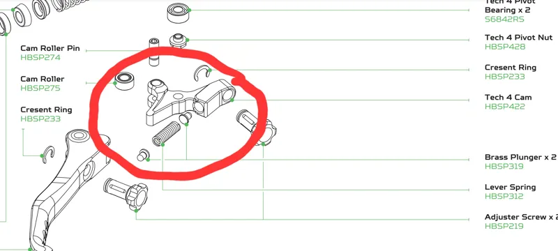 Hope Tech 4 Cam - Black - HBSP422N-1