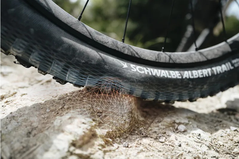 Schwalbe Albert Radial Trail Pro Folding EVO TLR Tyres - Black-3