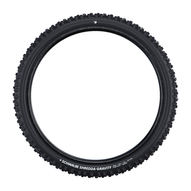 Schwalbe Shredda Rear Radial Gravity Pro Folding TLE Tyres - Black-2