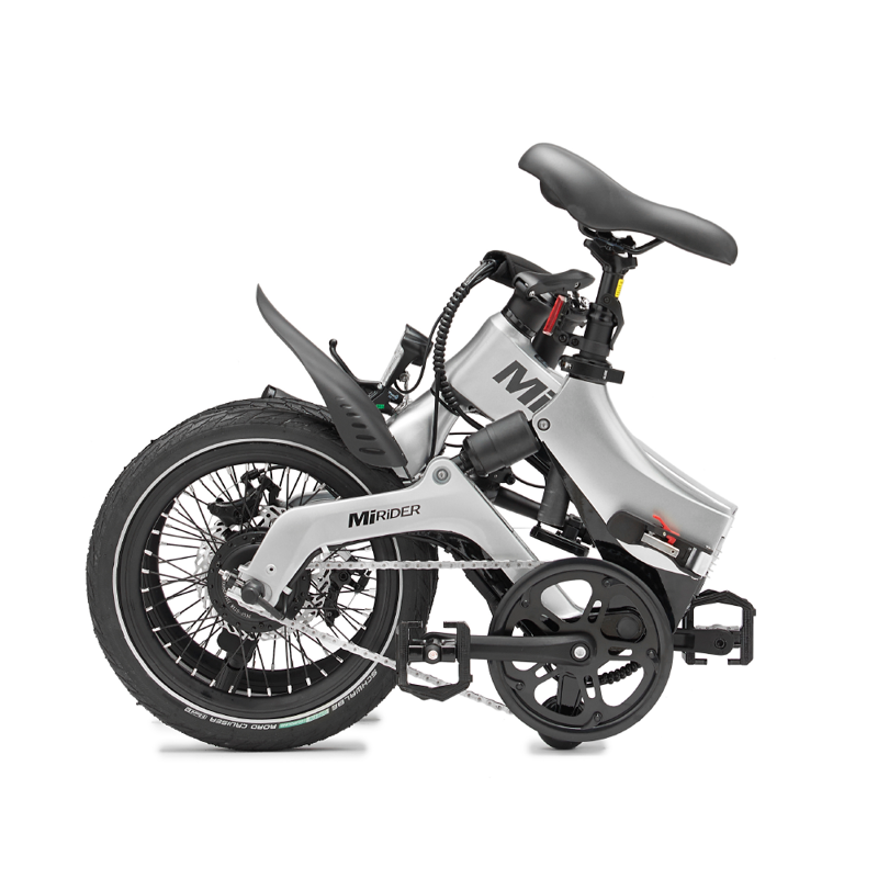 MiRiDER One GB3 16 Folding E-Bike - Platinum Silver-1