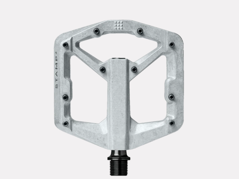 Crankbrothers Stamp 2 Platform Pedals - Raw Silver-1