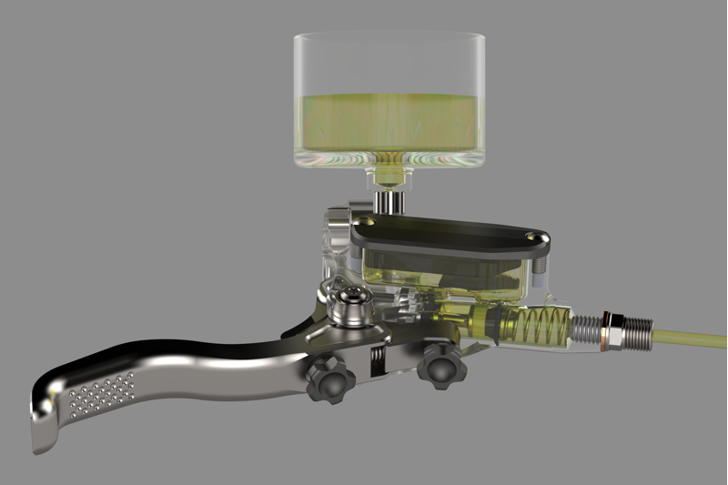 Hope Tech 4 Evo GR4 Disc Brakes - Silver / Black-4