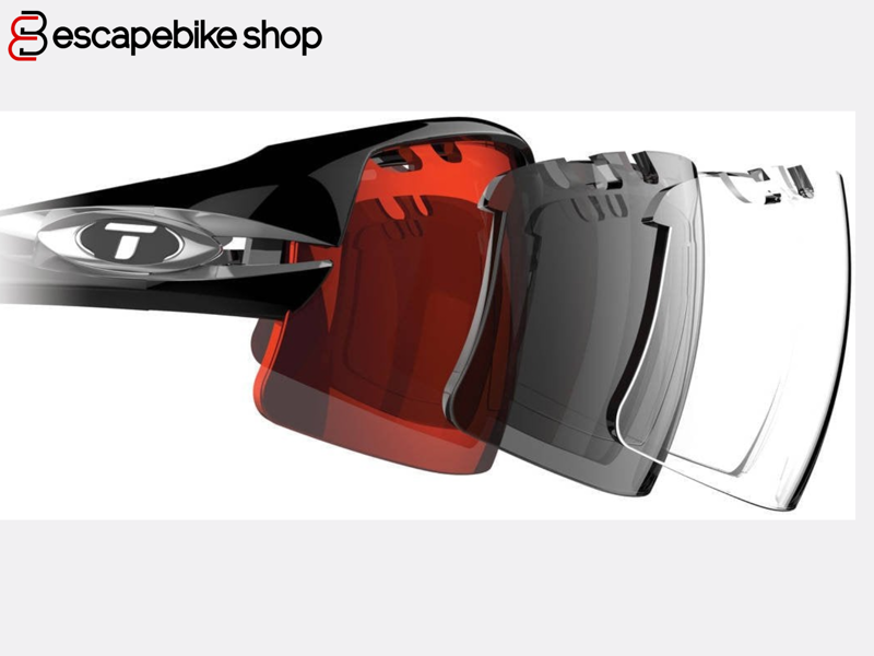 Tifosi Rail XC Interchangeable Lens Sunglasses - Blackout-3