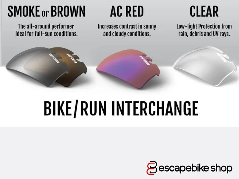 Tifosi Rail XC Interchangeable Lens Sunglasses - Blackout-2