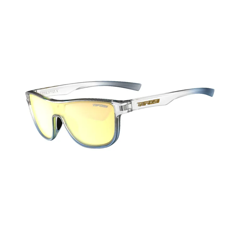 Tifosi Sizzle Single Lens Sunglasses - Frost Blue/ Gold Mirror