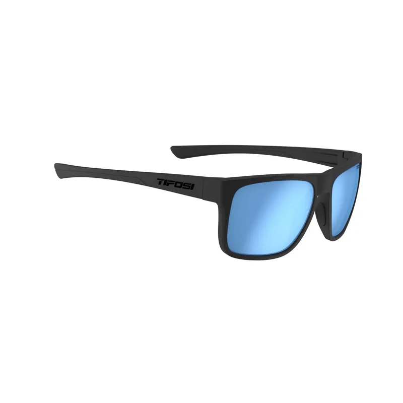 Tifosi Swick Single Lens Sunglasses - Blackout/ Polarized Blue Mirror-2