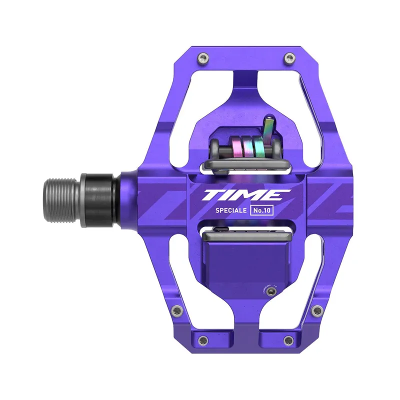Time Pedals Specialie 10 MTB Pedals Including Atac Standard Cleats - Purple