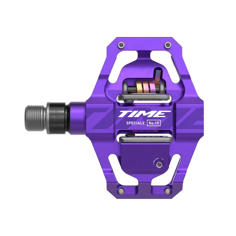 Time Pedals Specialie 10 MTB Pedals Including Atac Standard Cleats - Purple-1