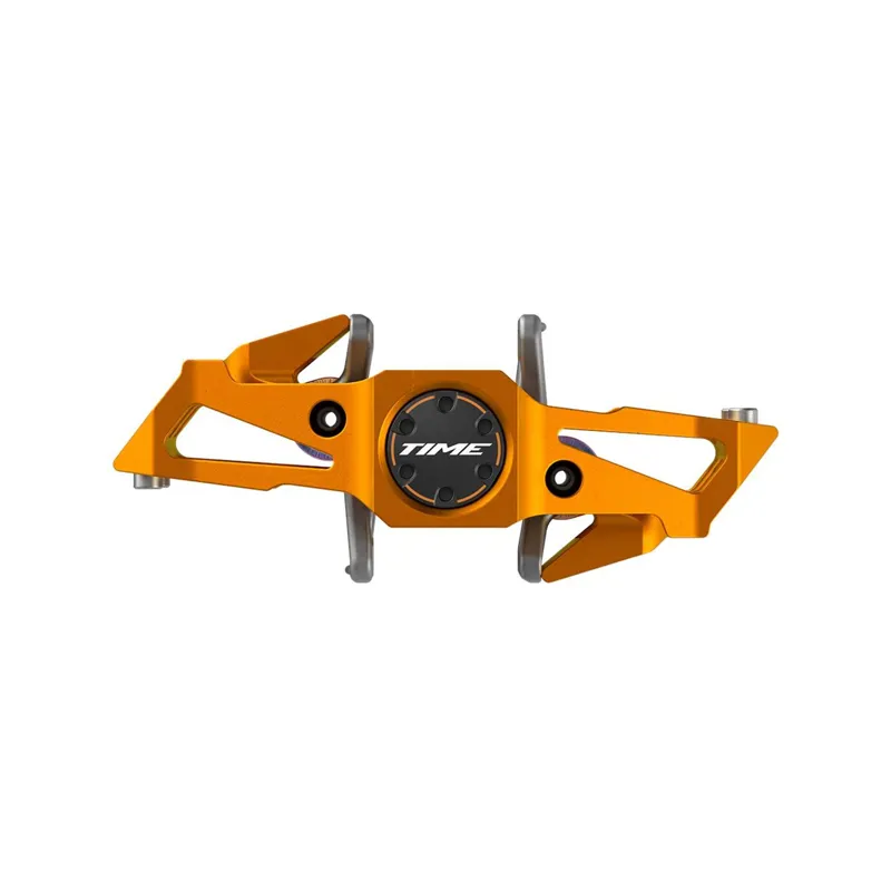 Time Pedals Specialie 10 MTB Pedals Including Atac Standard Cleats - Tangerine Aluminium-1