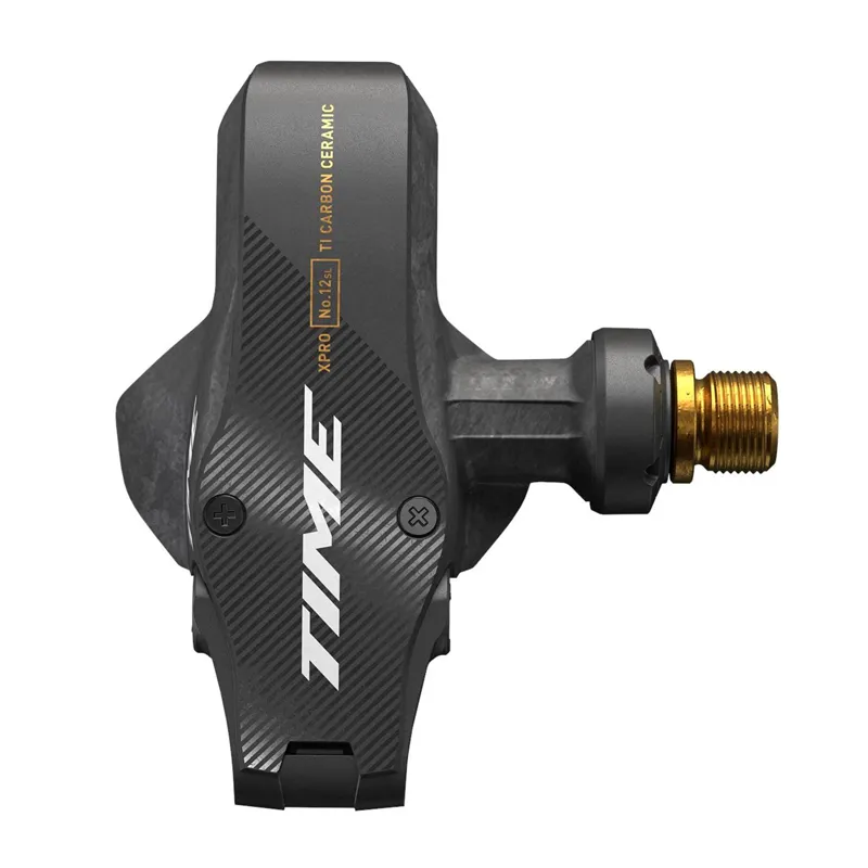 Time Sport XPRO 12 SL Clipless Road Pedals - Carbon Black/ Gold-1