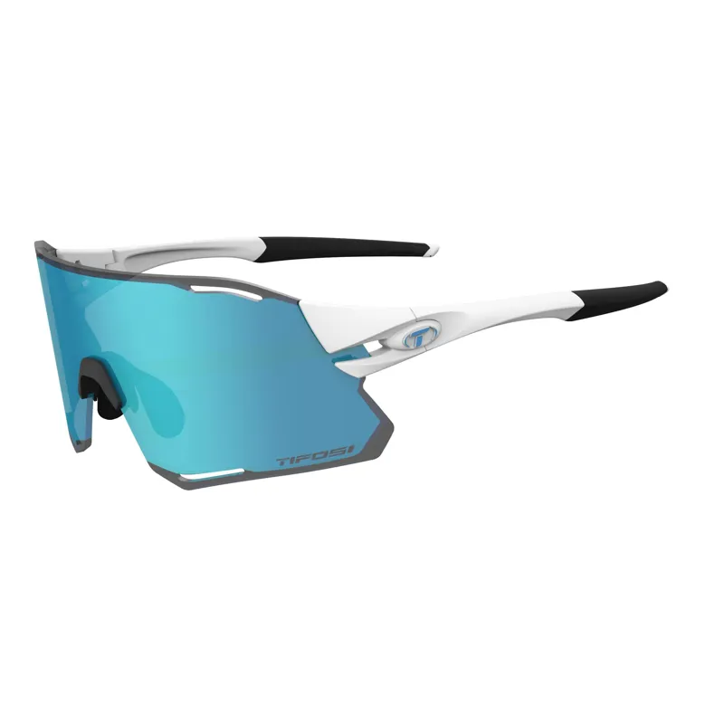 Tifosi Rail Race 2 Lens Sunglasses - Matt White/ Clarion Blue