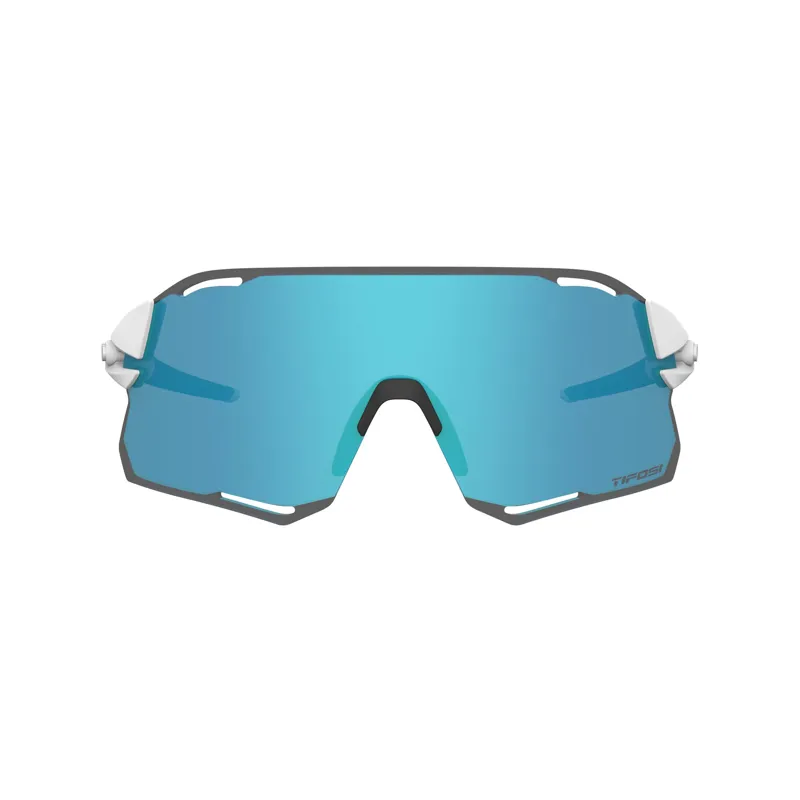 Tifosi Rail Race 2 Lens Sunglasses - Matt White/ Clarion Blue-2