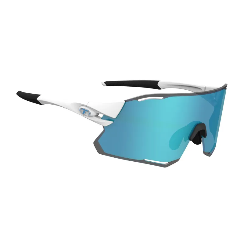 Tifosi Rail Race 2 Lens Sunglasses - Matt White/ Clarion Blue-3