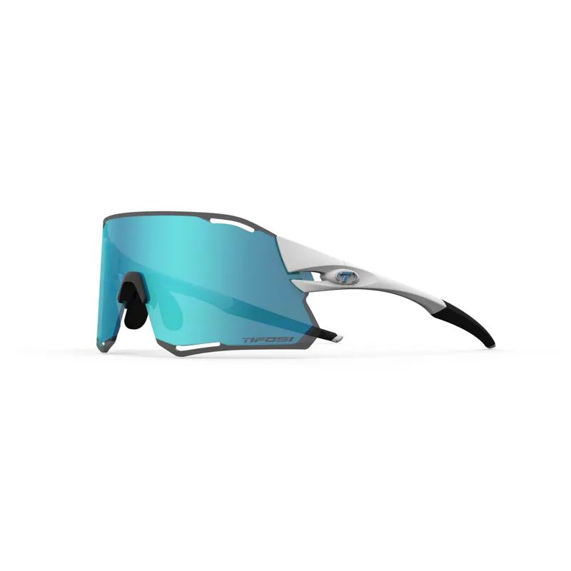 Tifosi Rail Race 2 Lens Sunglasses - Matt White/ Clarion Blue-4