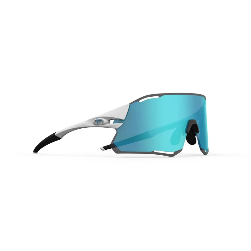 Tifosi Rail Race 2 Lens Sunglasses - Matt White/ Clarion Blue-1