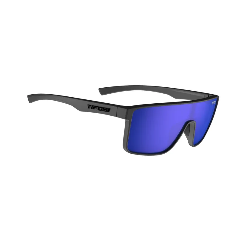 Tifosi Sanctum Single Lens Sunglasses - Matte Gunmetal/ Blue-4