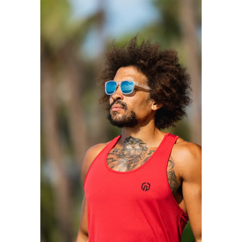 Tifosi Swank XL Single Lens Sunglasses - Frost Blue/ Blue-5