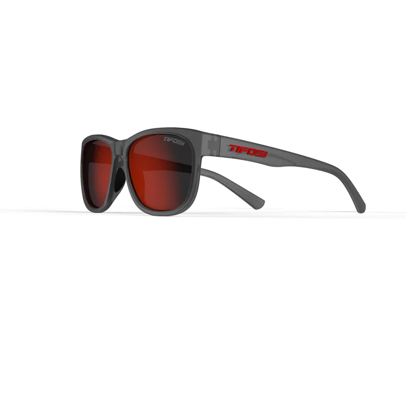 Tifosi Swank XL Single Lens Sunglasses - Satin Vapor/ Red-2